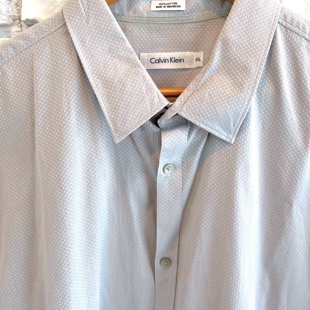 Calvin Klein Gray Short sleeve shirt Sz XXL